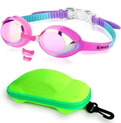 Keary Kids Swim Goggles Swimming Goggles for Toddler Children Girls Boys Youth