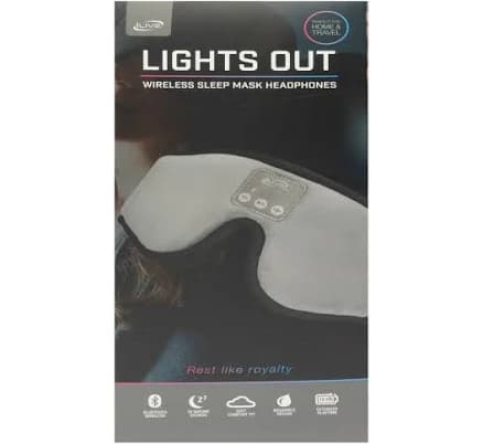 iLive Lights Out Bluetooth Sleep Mask Headphones