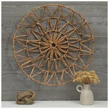 Sunburst Water Hyacinth Basket Wall Decor