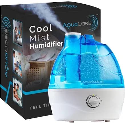 AquaOasis Cool Mist Humidifier Quiet Ultrasonic Humidifiers for Bedroom