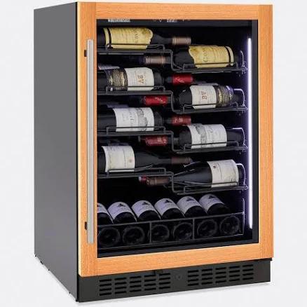 Vino View Smart Wi-Fi Undercounter Wine Cellar Panel Ready-Right Hinge | Size: 24" by Wine Enthusiast