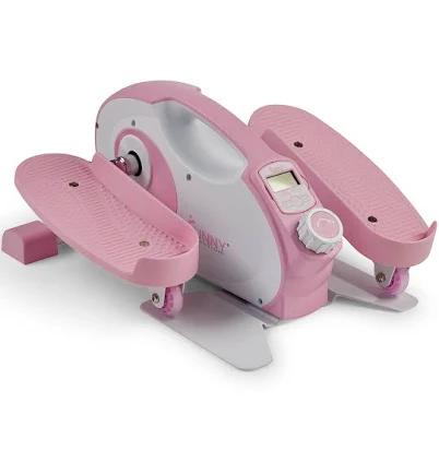 Sunny Health & Fitness Pink Smart Under-Desk Mini Elliptical Trainer