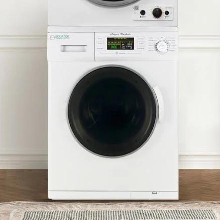 Equator Advanced Appliances Stackable Compact Front Load Washer and Dryer EW 824 N-ED