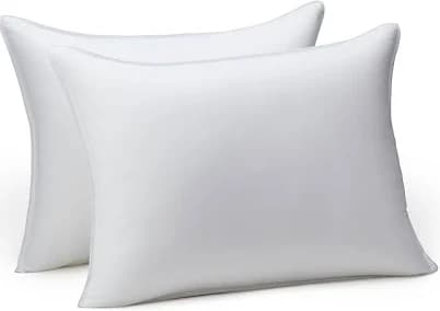 Amazon Basics Down Alternative Bed Pillow, Medium Density for Back and