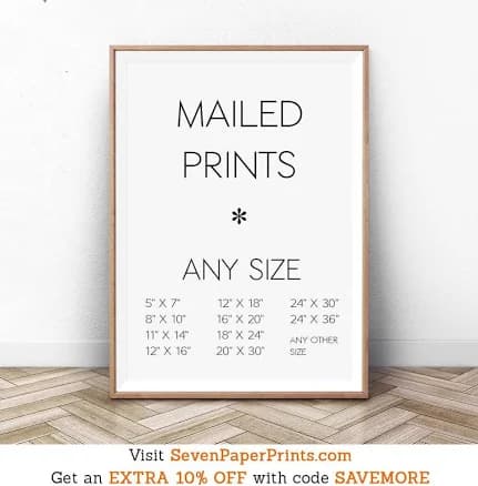 Printing Service, Any Print, Any Size, Mailed Print, Custom Printing, Print and Mail, Print and Ship, Wall Art Print, 11x14, 16x20, 24x36