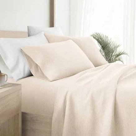 Linens & Hutch Jersey Knit 4-Piece Sheet Set