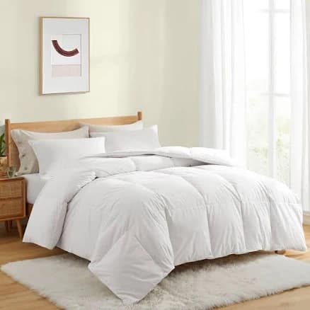 Puredown Lightweight White Goose Down Comforter