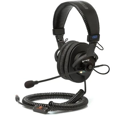 Sony MDR-7506 Headset with Gooseneck Mic