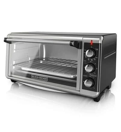 BLACK+DECKER 8-Slice Extra Wide Convection Toaster Oven