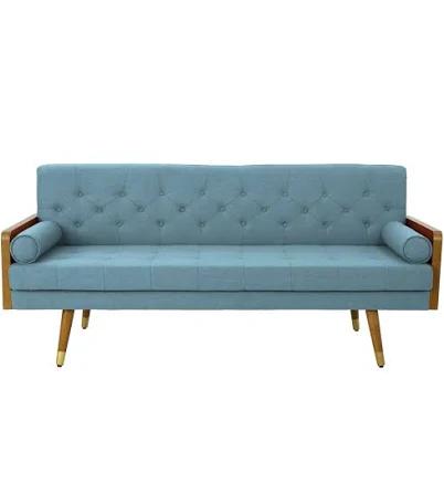 GDF Studio Aidan Mid Century Modern Tufted Fabric Sofa