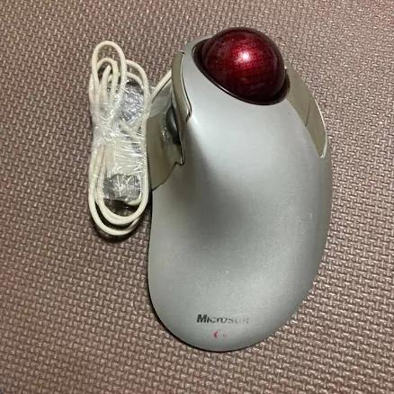 Microsoft Trackball Explorer Mouse Operation Confirmed Silver