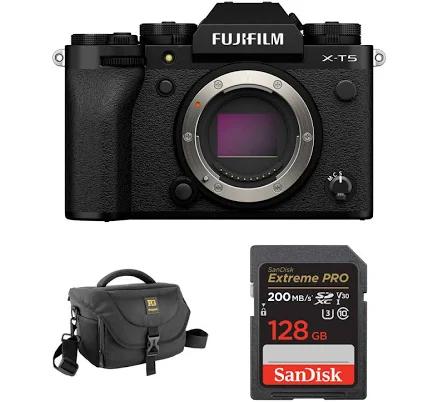 FUJIFILM FUJIFILM X-T5 Mirrorless Camera with Basic Bundle (Black)