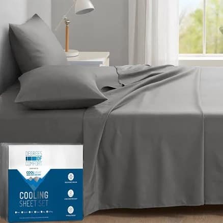 Degrees OF Comfort Coolmax Cooling Sheets Size Bed Best Sheet Set for Hot Sleepers