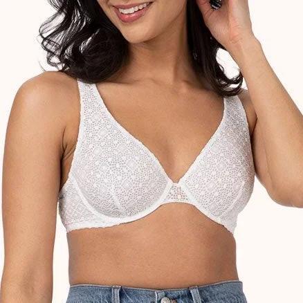 LIVELY Crochet Lace Unlined Plunge Bra