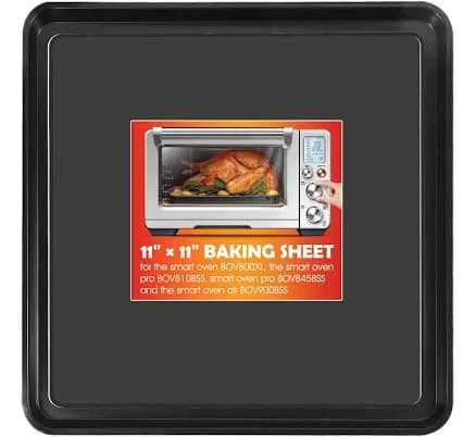 11" × 11" Baking Pan for The Smart Oven BOV800XL, Replacement Breville Toaster Oven Pans Fit Smart Oven Pro BOV810BSS, Smart Oven Pro BOV845BSS and