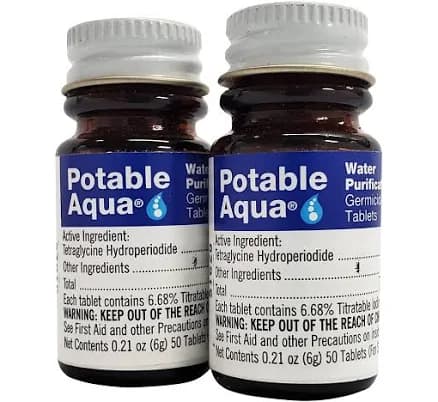 Potable Aqua Germicidal Water Purification Tablets