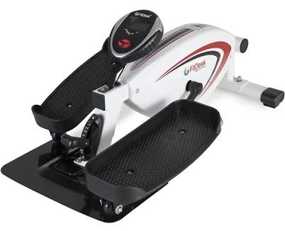 FitDesk Under Desk Bike Pedal Machine with Magnetic Resistance for Quiet, Fluid Motion - Adjustable Tension with Digital Performance Meter