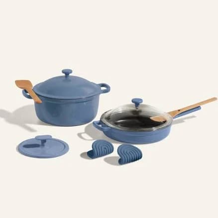 Cast Iron Trio Blue Salt
