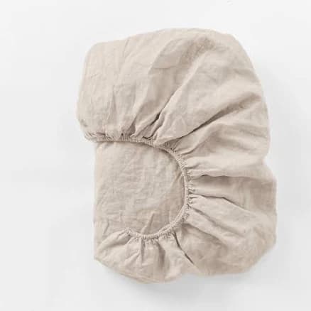 Coyuchi Organic Relaxed Linen Fitted Sheet