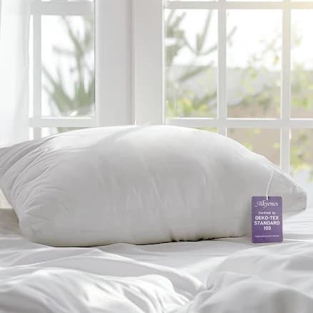 Firm Cooling-Hotel Quality Standard/Queen Pillow for Side Sleepers-Adjustable Firmness and Support for All Sleepers-Hypoallergenic Down Alternative
