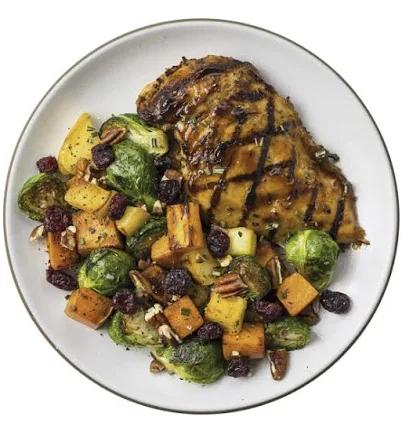 Snap Kitchen Maple Dijon Chicken with Roasted Vegetables