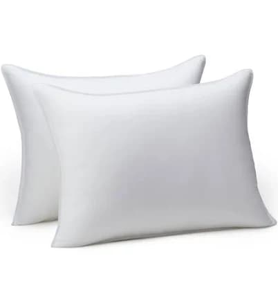 Amazon Basics Down Alternative Pillows Density and Back Sleepers