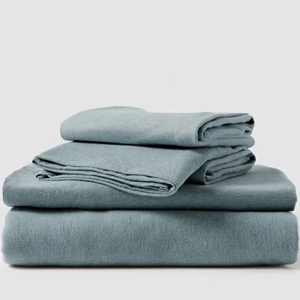 p a c t® Luxury Organic Favorite Tee Jersey Sheet Set Heather