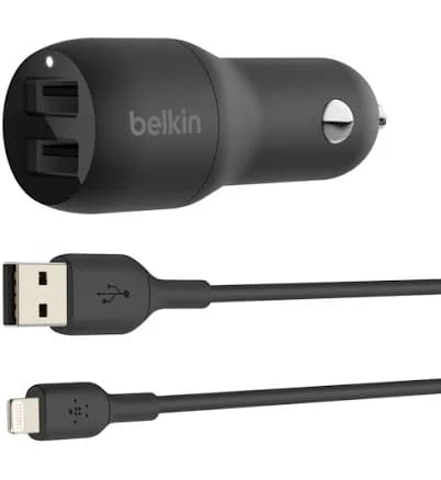 Belkin BOOST CHARGE Dual USB-A Car Charger