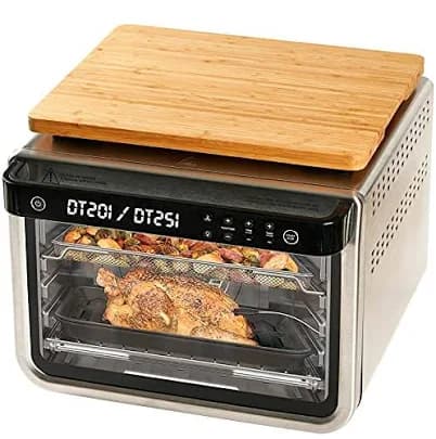 Cutting board for Convection Toaster Oven, Compatible with Ninja DT201/DT251 Foodi Air Fryer, with Heat Resistant Non-Skid Silicone Feet, Creates