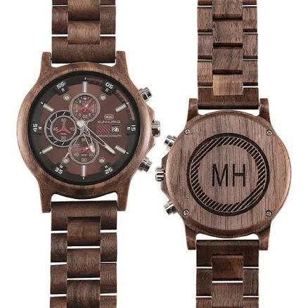 JJ's House Personalized Wooden Groomsmen Watches