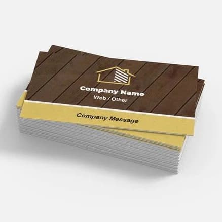 Custom Hemp-Blend Business Cards | 50 qty | VistaPrint | Design: Brown, Carpentry & Woodworking, Building Construction