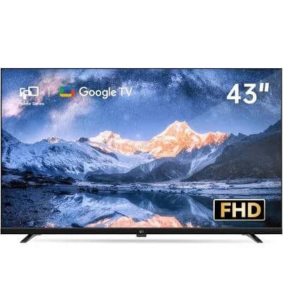 FPD 43-inch Smart TV Google TV 1080p Full HD with Google Play and Chromecast Built-in, HDR 10, Dolby Audio, Voice Remote, Stream Live TV