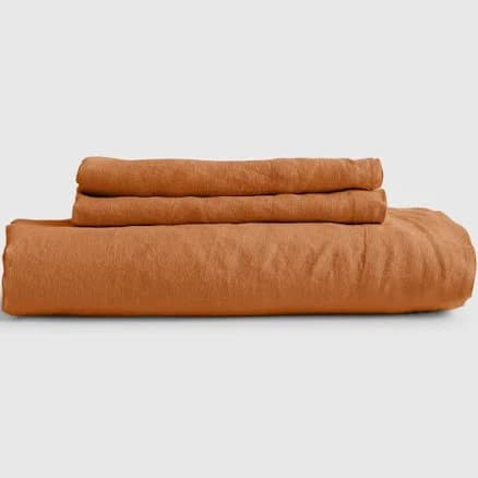 Quince European Linen Fitted Sheet Set