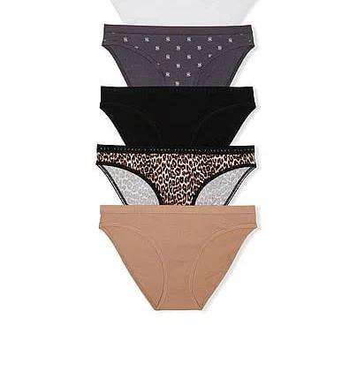 Victoria's Secret Women's Stretch Cotton Bikini Panties (5-Pack)