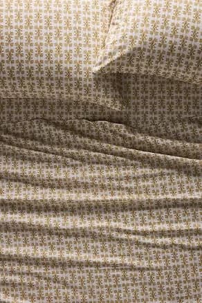 Organic Cotton Percale Printed Sheet Set by Anthropologie, Size: S/2 Standard XL Pillowcase 20 X 30