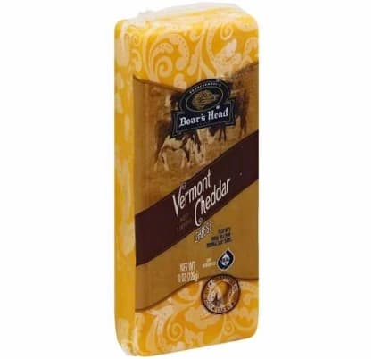 Boar's Head Aged 3 Months Yellow Vermont Cheddar Cheese (8 oz)