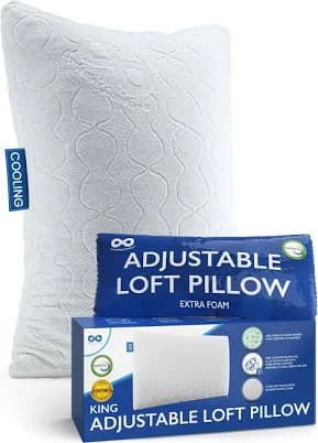 Everlasting Comfort Shredded Memory Foam Adjustable Loft Pillow