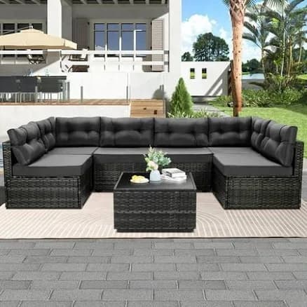 Morden Furniture 7 Piece Sectional Sofa Set