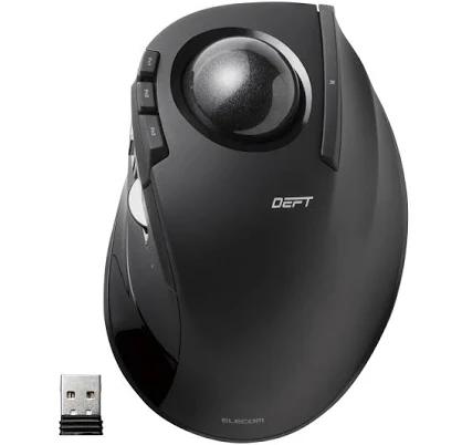 ELECOM Wireless Trackball Mouse 8 Buttons Black M-DT2DRBK