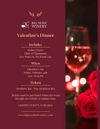 Valentines Day Dinner Tickets