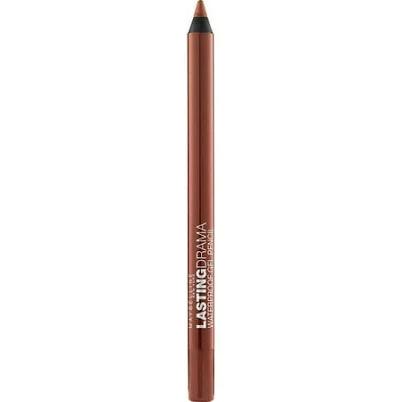 Maybelline New York Eyestudio Lasting Drama Waterproof Gel Pencil, Striking Copper, 0.037 Ounce Packaging May Vary