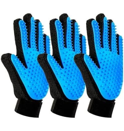 Rubber Bond Pet Hair Remover Gloves