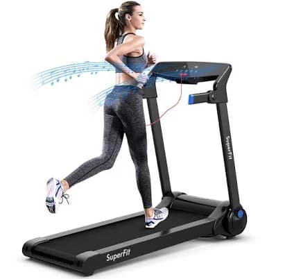 Costway 3HP Folding Electric Treadmill Running Machine w/ Speaker