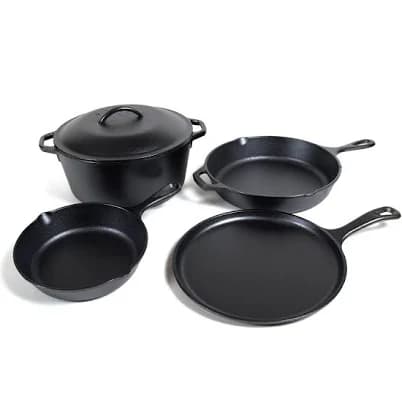 Lodge 5 Piece Cast Iron Cookware Set