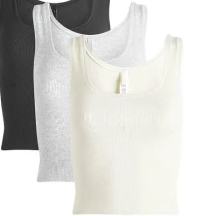 Skims Women's Cotton Rib Tank 3 Pack