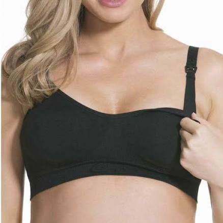 Cake Lingerie Women's Black Rock Candy Seamless Soft Nursing Bra Size