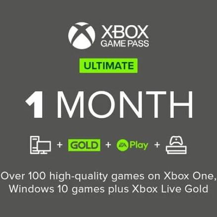 Xbox Game Pass Ultimate 1 Month Non-Stackable PC (MICROSOFT STORE) - Instant download