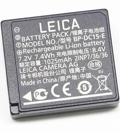 Original Leica Bp-dc15-e Battery For Leica C-lux D-lux7 D-lux Typ109