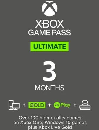 3 Month Xbox Game Pass Ultimate Xbox One / PC