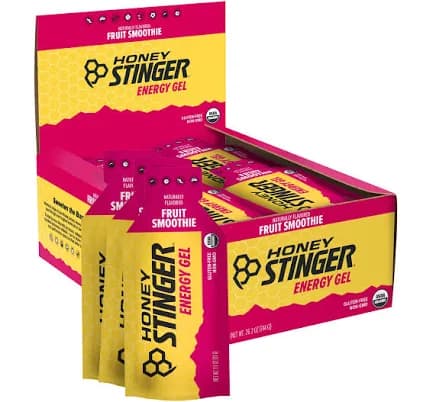 HONEY Stinger Organic Energy Gels Fruit Smoothie Box of 24